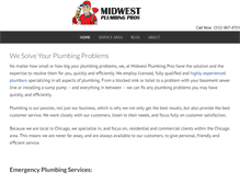 Tablet Screenshot of midwestplumbingpros.com